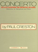アルトサックス＆ピアノ楽譜 　協奏曲（Concerto）　作曲／クレストン（Creston,P.)【2024年10月価格改定】