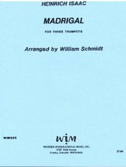 画像1: トランペット３重奏楽譜　3本のトランペットのためのマドリガーレ　作曲／ハインリヒ　イザーク　【2012年12月取扱開始】