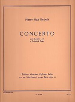 画像1: アルトサックス＆ピアノ楽譜 　協奏曲（Concerto）　作曲／デュボア（Dubois,P.M..)