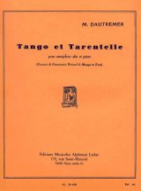 アルトサックス＆ピアノ楽譜 　タンゴとタランテラ（Tango　et　Tarantelle）　作曲／ドートルメール（Dautremer,M.)【2024年10月価格改定】