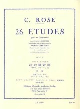 クラリネット教材　２６の練習曲、マザスとクロイツァーの作品より（26Etudes）　作曲/ローズ，Ｃ．（Rose,C.)　編曲/Lefebvre