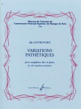 アルトサックス＆ピアノ楽譜　悲愴変奏曲（Variations　Pathetiques）　作曲／ゴトコフスキー（Gotkovsky,I)