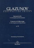 アルトサックス＆ピアノ楽譜　協奏曲変ホ短調　作品109 （Konzert　in　Es　Op,109）　作曲／グラズノフ（Glazounov,A.)