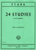 クラリネット教材　すべての調性による２４の練習曲（24　Studies　All　Tonalities）　作曲/スターク（Stark,R.)