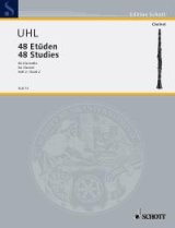 クラリネット教材　４８の練習曲：II（48　Etuden：II）　作曲/ウール，Ａ．（Uhl,A.)