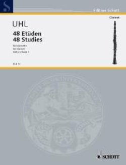 画像1: クラリネット教材　４８の練習曲：II（48　Etuden：II）　作曲/ウール，Ａ．（Uhl,A.)