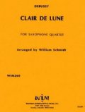 サックス４重奏楽譜　サキソフォン四重奏のための月の光　　作曲／クロード　ドビュッシー【2012年12月取扱開始】