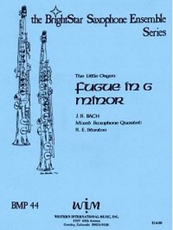 画像1: サックス４重奏楽譜　サキソフォン四重奏のための小フーガト短調　作曲／ヨハン　セバスチャン　バッハ【2012年12月取扱開始】