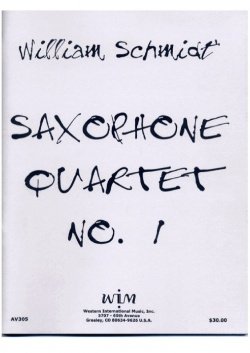 画像1: サックス４重奏楽譜　サキソフォン四重奏のための第一組曲　作曲／ウィリアム・シュミット【2012年12月取扱開始】