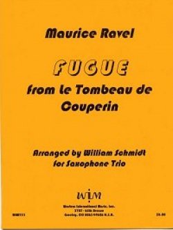 画像1: サックス３重奏楽譜　サキソフォン三重奏のためのクープランの墓より　フーガ　作曲／モーリス　ラベル【2012年12月取扱開始】