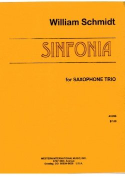画像1: サックス３重奏楽譜　サキソフォン三重奏のためのシンフォニア　作曲／ウィリアム・シュミット【2012年12月取扱開始】