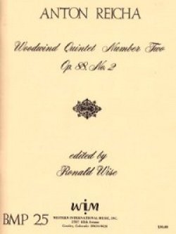 画像1: 木管５重奏楽譜　木管五重奏曲　第二番　作品88　作曲／アントン　ライヒャ【2012年12月取扱開始】