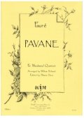木管５重奏楽譜　木管五重奏のためのパヴァーヌ　作曲／ガブリエル・フォーレ【2012年12月取扱開始】