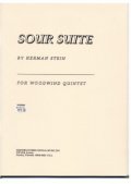 木管５重奏楽譜　木管五重奏のためのサワースイート　作曲／サワースイート　ハーマン・ステイン【2012年12月取扱開始】
