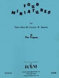 木管４重奏楽譜　木管四重奏のための４つの小品　作曲／ダニエル・キングマン【2012年12月取扱開始】