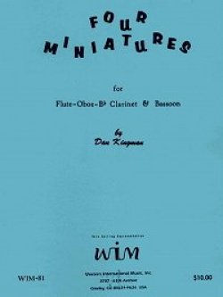 画像1: 木管４重奏楽譜　木管四重奏のための４つの小品　作曲／ダニエル・キングマン【2012年12月取扱開始】