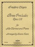 アルトクラリネットソロ楽譜　アルトクラリネットのための3つのプレリュード　作品28　作曲／フレデリック　ショパン【2012年12月取扱開始】