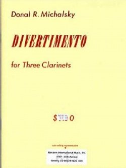 画像1: クラリネット３重奏楽譜　Bb・アルト・バスクラリネットのためのディベルティメント 作曲／ドナル　ミヒャルスキー【2012年12月取扱開始】