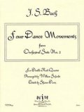 ダブルリード４重奏楽譜　ダブルリード四重奏のための４つのダンス・ムーブメント　作曲／ヨハン　セバスチャン　バッハ【2012年12月取扱開始】