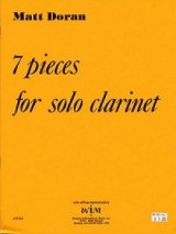 クラリネットソロ楽譜　ソロクラリネットのための７つの小品　作曲／マット　ドラン【2012年12月取扱開始】