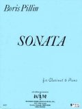 クラリネットソロ楽譜　クラリネットとピアノのためのソナタ　作曲／ボリス　ピリン【2012年12月取扱開始】