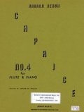 フルートソロ楽譜　フルートとピアノのためのカプリス第四番　作曲／ホーコン　ベルグ【2013年1月取扱開始】