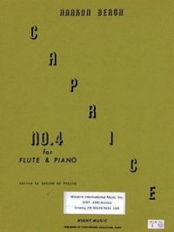 画像1: フルートソロ楽譜　フルートとピアノのためのカプリス第四番　作曲／ホーコン　ベルグ【2013年1月取扱開始】