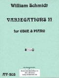 オーボエソロ楽譜　オーボエとピアノのためのヴァリエゲーションズII　作曲／ウィリアム　シュミット【2013年1月取扱開始】