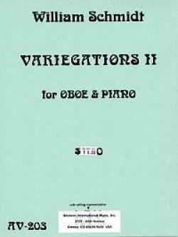 画像1: オーボエソロ楽譜　オーボエとピアノのためのヴァリエゲーションズII　作曲／ウィリアム　シュミット【2013年1月取扱開始】