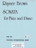フルートソロ楽譜　フルートとピアノのためのソナタ　作曲／ライナー　ブラウン【2013年1月取扱開始】