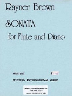 画像1: フルートソロ楽譜　フルートとピアノのためのソナタ　作曲／ライナー　ブラウン【2013年1月取扱開始】