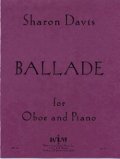 オーボエソロ楽譜　オーボエとピアノのためのバラード　作曲／シャロン　ディビス【2013年1月取扱開始】