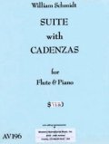 フルートソロ楽譜　フルートとピアノのためのスイート ウィズ カデンツ　作曲／ウィリアム　シュミット【2013年1月取扱開始】