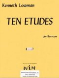 ファゴットソロ楽譜　バスーンのための10の練習曲　作曲／ケネス　ローマン【2012年12月取扱開始】