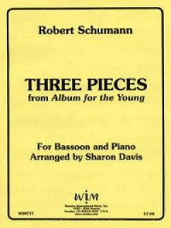 画像1: ファゴットソロ楽譜　バスーンとピアノのための子供のためのアルバムより　3つの小品　作曲／ロベルト　シューマン【2012年12月取扱開始】
