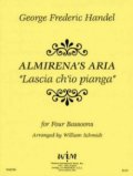 ファゴット４重奏楽譜　ファゴット四重奏のためのアルミレーナのアリア　作曲／ジョージ　フレデリック　ヘンデル【2012年12月取扱開始】