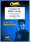 トランペットソロ楽譜　ベルリーニ「ノルマ」の主題による変奏曲（Variations On Bellini's Norma）　作曲／アーバン　校訂（編曲）／S.ナカリャコフ