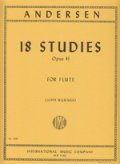 フルート教材　18の練習曲　作品41(18 Studies Op.41)　作曲/アンダーセン,J.(Andersen,J.)　編曲/Barrere