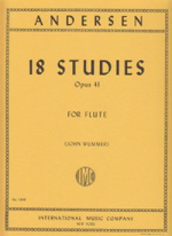 画像1: フルート教材　18の練習曲　作品41(18 Studies Op.41)　作曲/アンダーセン,J.(Andersen,J.)　編曲/Barrere