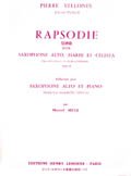 アルトサックス＆ピアノ楽譜　狂詩曲（Rhapsodie　Op.92）　作曲／ヴェロンヌ（Vellones,P.