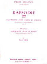 アルトサックス＆ピアノ楽譜　狂詩曲（Rhapsodie　Op.92）　作曲／ヴェロンヌ（Vellones,P.【2023年5月改定】