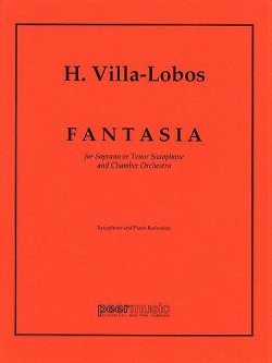 画像1: ソプラノ（テナー）サックス＆ピアノ楽譜　幻想曲（Fantasia）　作曲／ヴィラ＝ロボス（Villa-Lobos,H.)