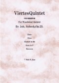 木管5重奏楽譜　木管五重奏第四番　作曲／ジョアン　ソベック　【2013年3月取扱開始】