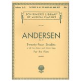 フルート教材　24の練習曲 作品21(24 Studies Op.21)　作曲/アンダーセン,J.(Andersen,J.)　編曲/Barrere　定番教本!!