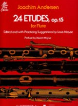 フルート教材　24の練習曲　作品15(24 Etudes Op.15)　作曲/アンダーセン,J.(Andersen, Karl Joachim)