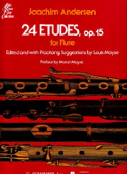 画像1: フルート教材　24の練習曲　作品15(24 Etudes Op.15)　作曲/アンダーセン,J.(Andersen, Karl Joachim)