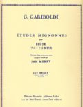 フルート教材　小練習曲 作品131(Etudes Mignonnes)　作曲/ガリボルディ,ジュゼッペ(Gariboldi, Giuseppe.)　編曲/Merry≪日本語版、日本語訳つき≫