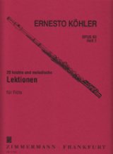 フルート教材　20のやさしい旋律的レッスン 作品93 第1巻(Leichte und Melodische Lektionen Op.93：I)　作曲/ケーラー.エルネスト(Kohler, Ernesto)　定番教本！！