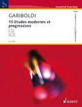 フルート教材　15の現代的・段階的練習曲(15 Etudes Modernes et Progressives)　作曲/ガリボルディ,ジュゼッペ(Gariboldi, Giuseppe.)　編曲/Albrecht
