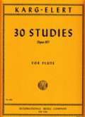 フルート教材　30の練習曲(30 Studies Op.107)　作曲/カルク=エラート.ジークフリート(Karg-Elert,Sigfrid)